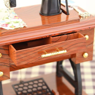 Sartorius Sewing Machine Vintage Music Box Model