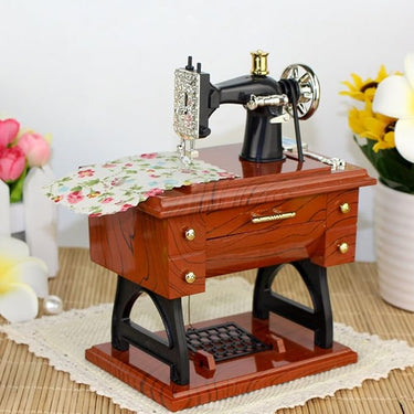 Sartorius Sewing Machine Vintage Music Box Model