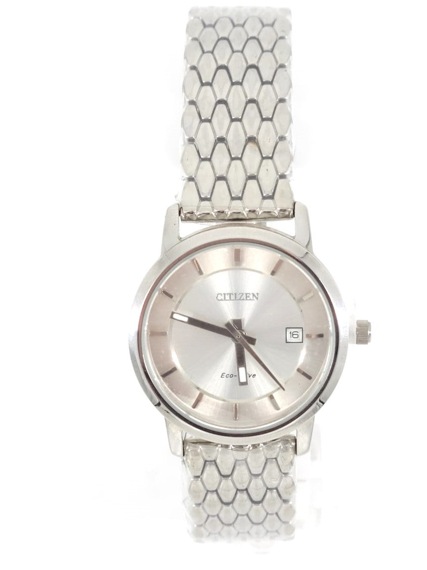 CITIZEN CHRONOGRAPH LADIES SILVER STAINLESS STEEL WATCH