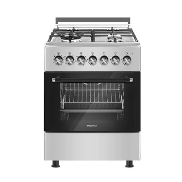 Hisense Freestanding Cooker; 3 Gas Burners + 1 Electric Hotplate w/ Electric Oven